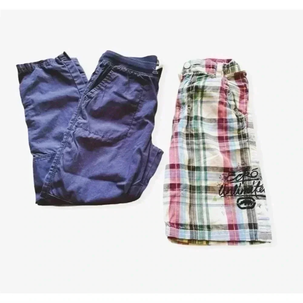 Carters Boys Plaid Bottoms Bundle SZ 7